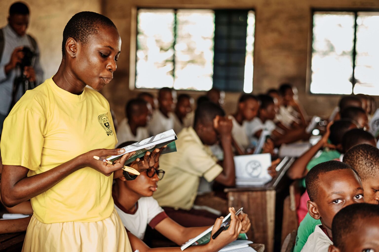 Children in a classroom